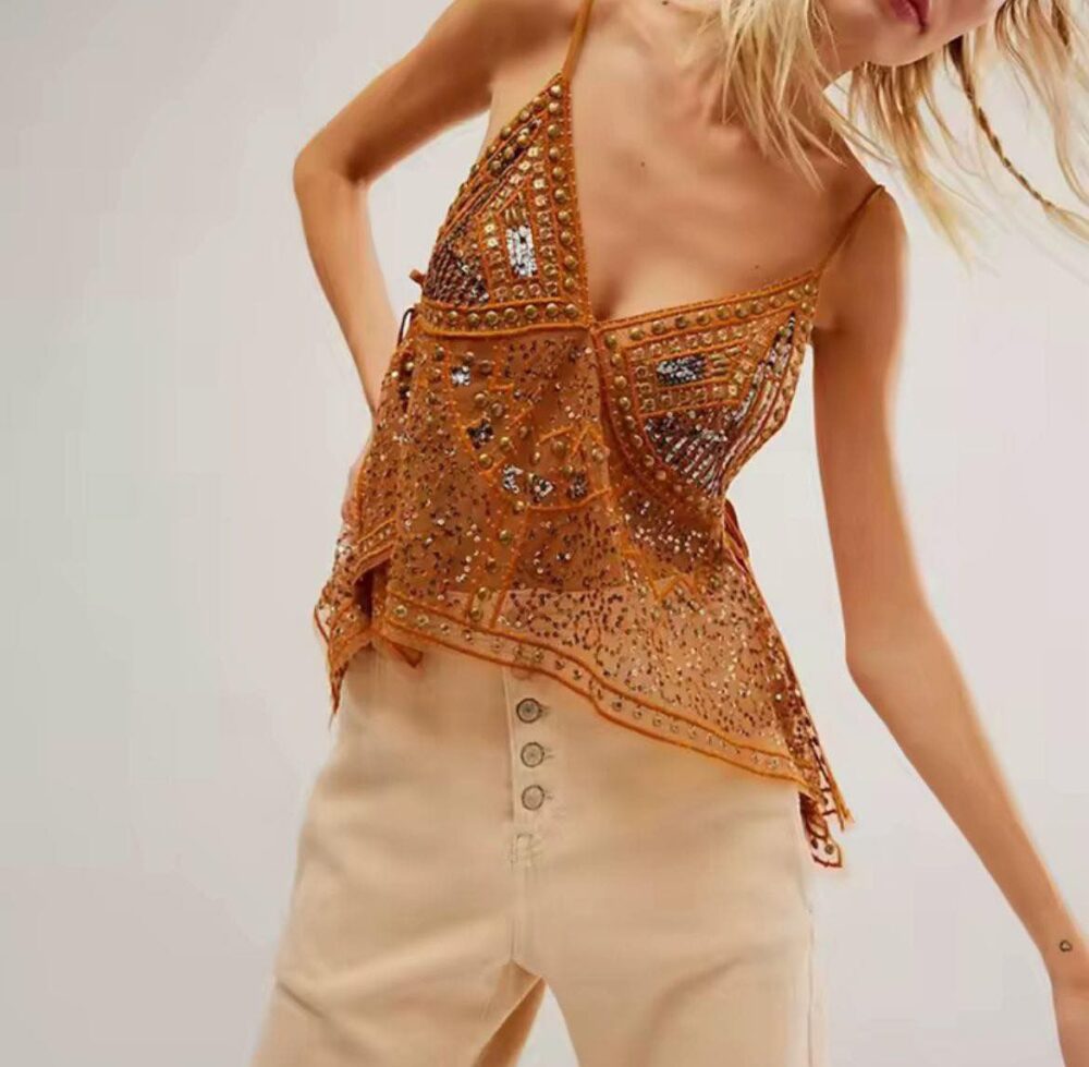 blusa tirantes- con piedras