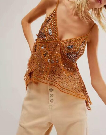 blusa tirantes- con piedras