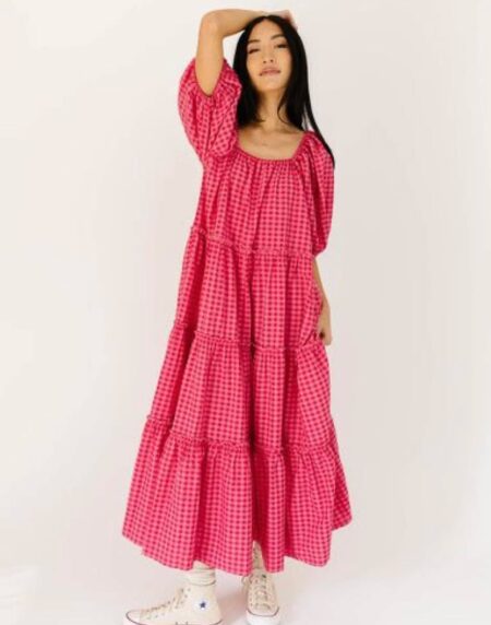 VESTIDO LARGO CUADRADO
