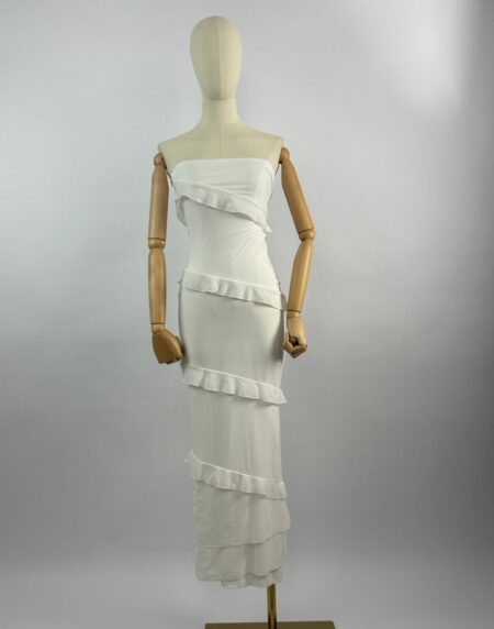 VESTIDO RECTO CON OLANES
