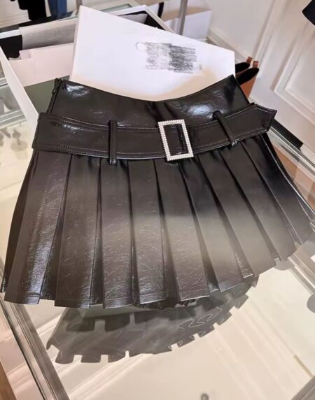 FALDA VINIPIEL MINI NEGRA