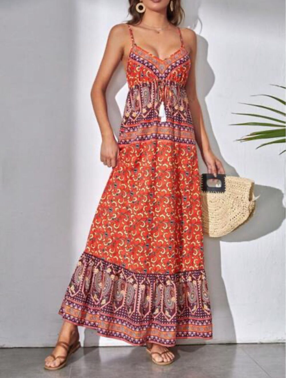 VESTIDO LARGO MULTICOLOR
